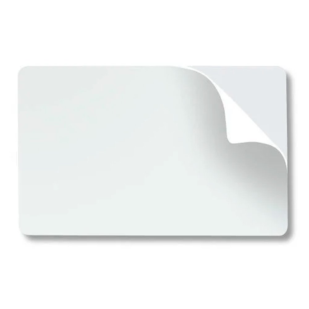 Leia mais sobre o artigo Cartão PVC adesivado próprio para impressão de um lado. Espessura 0,76mm