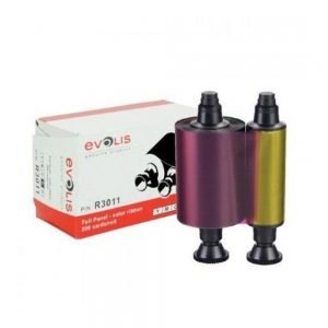 Ribbon color YMCKO para impressoras Evolis Dualys. 200 impressões PN R3011 Original